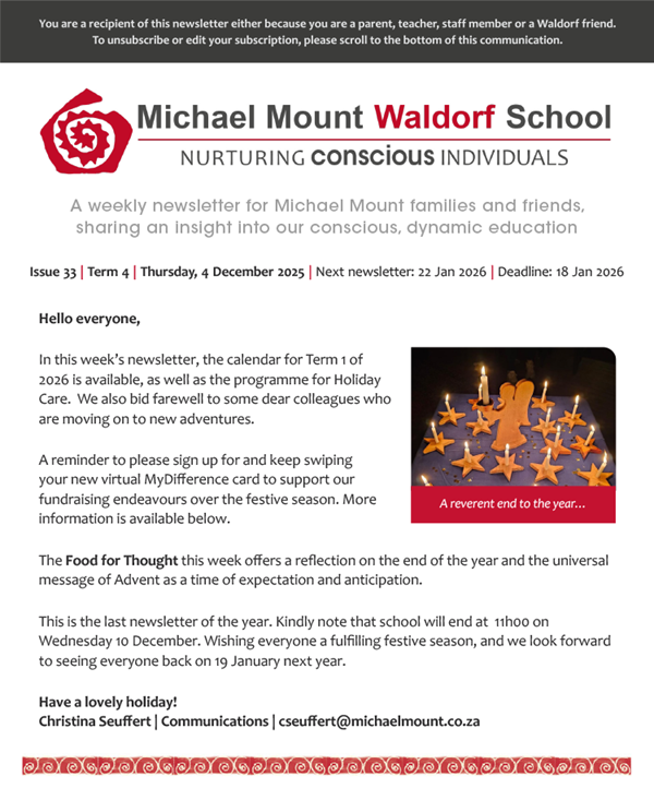 Newsletter 4 December 2025