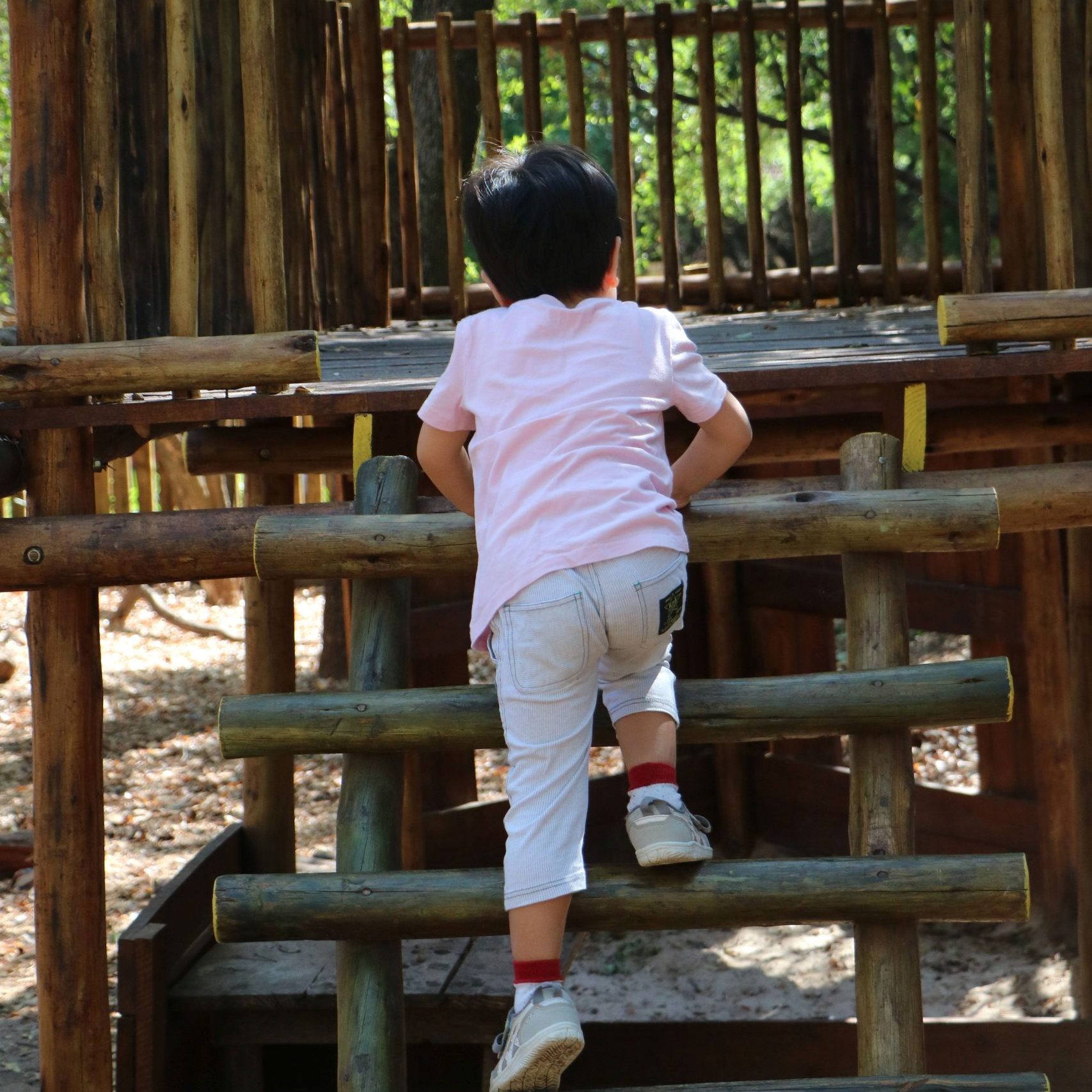Play Group Outdoor Play - Waldorf Preschool Child engaging in outdoor play at Play Group at Waldorf preschool in Bryanston Johannesburg